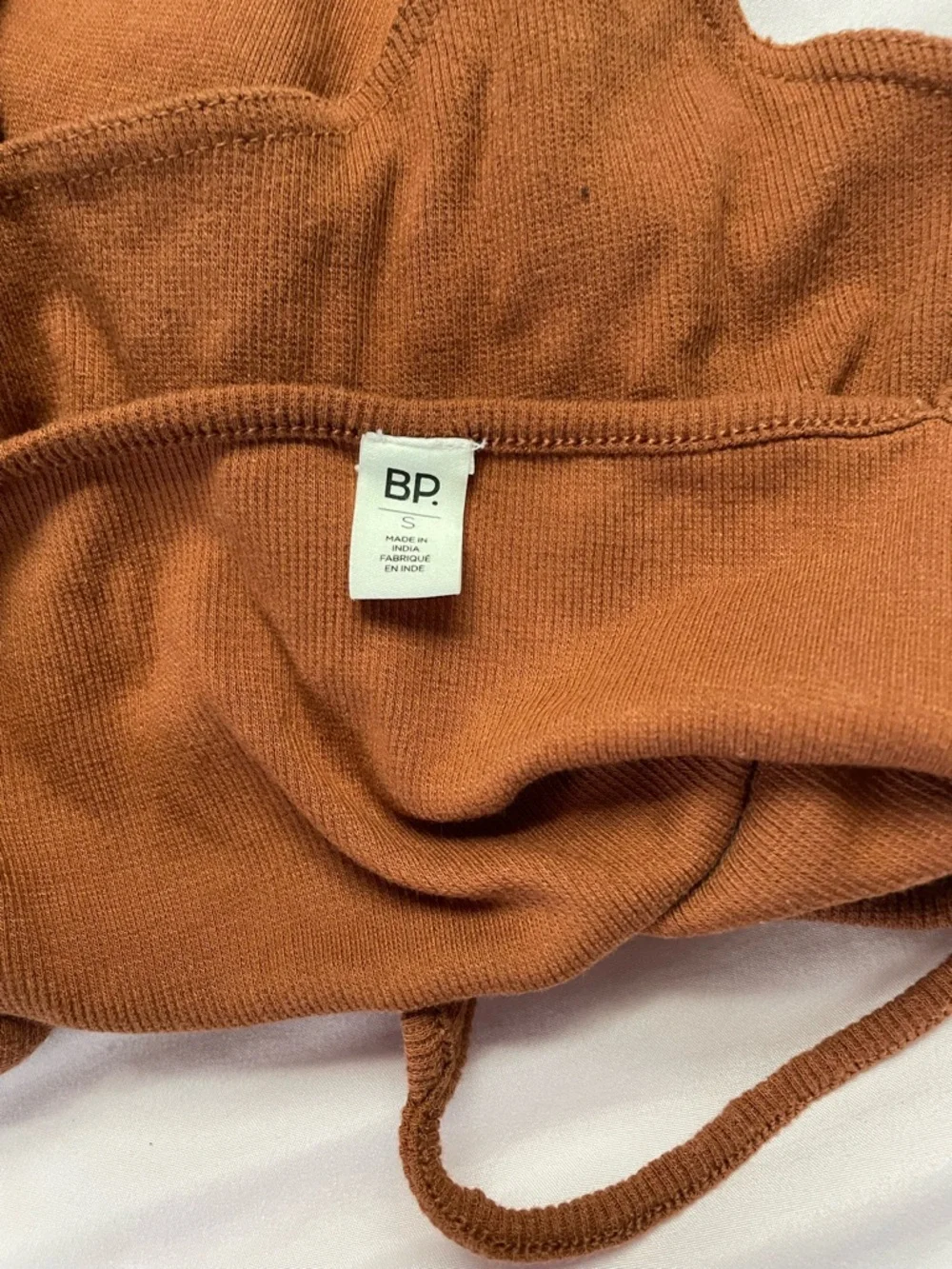 bp Rust Brown Ribbed Tank Bodysuit - Picture 3 of 3